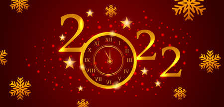 Seasons greetings background for Happy New Year 2022