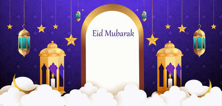 Ramadan Kareem Greetings for Ramadan Happy Eid backgroundのイラスト素材