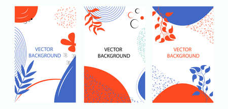 trendy abstract background template for broucher, flyer, banner advertising promotion campaignのイラスト素材