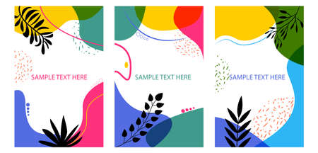 trendy abstract background template for broucher, flyer, banner advertising promotion campaignのイラスト素材
