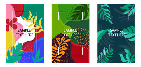 trendy abstract background template for broucher, flyer, banner advertising promotion campaignのイラスト素材