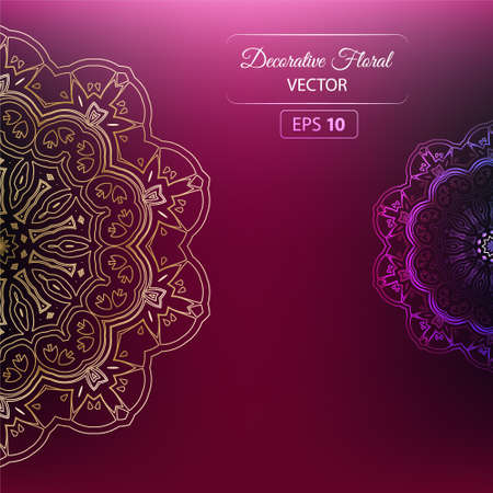 Floral vector background, illustration.のイラスト素材