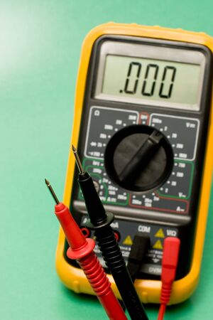 digital multimeter probes used for electronic measurement and testing