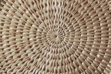 A spiral made of strawsの写真素材