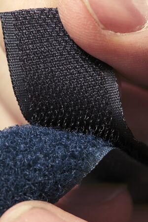 Hook-and-loop fastener aka velcro in closeupの写真素材