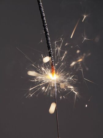 A Sparkler firework in closeupの写真素材
