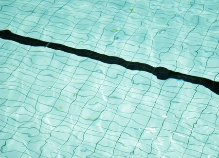 Background texture of lines in the bottom of a swimming pool.の写真素材