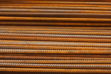 reinforcing steel bars for the construction industry to make reinforced concrete good background or web wallpaperの写真素材
