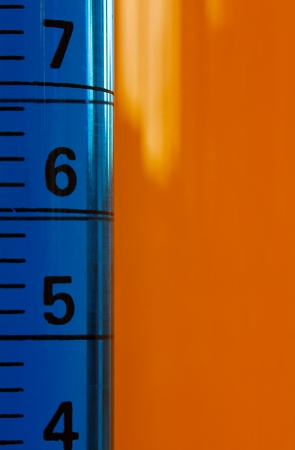 Measuring Graduated cylinder used in laboratories to measure fluids in ml