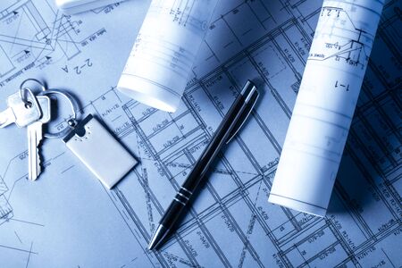 Architecture theme â rolls with projectsの写真素材