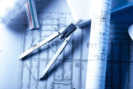 Architecture theme â rolls with projectsの写真素材