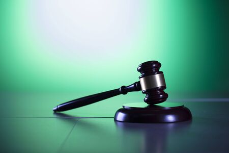 Justice concept. Gavel of the judge. Lady justice. Scale.の写真素材