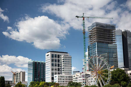 Construction and development concept. Frankfurt on the  Main, Germany