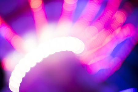 Casino bokeh lights. Pattern of defocused blue and red lights.の写真素材