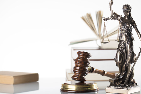 Law symbols isolated.