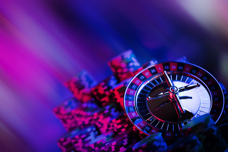 Casino theme. Bokeh background.の写真素材