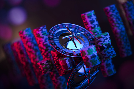 Casino theme. Bokeh background.の写真素材