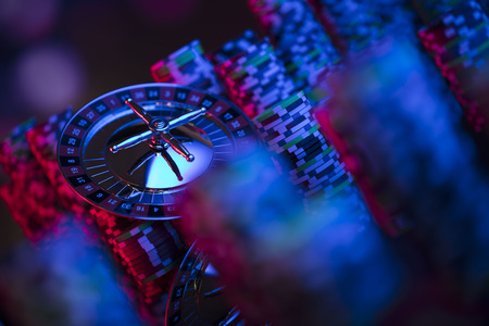 Casino theme. Bokeh background.の写真素材