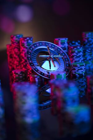 Casino theme. Bokeh background.の写真素材