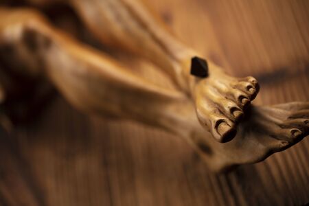 Catholic religion concept. Figure of Jesus.の写真素材