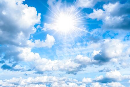 A beautiful day, sky with clouds