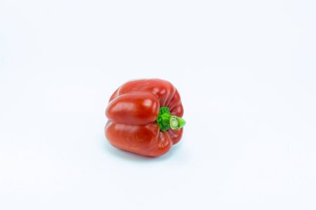 Sweet bell pepper isolated on white backgroundの写真素材