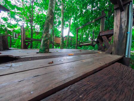 Wooden house Surrounded by nature For relaxing at Chanthaburi Thailand.の写真素材