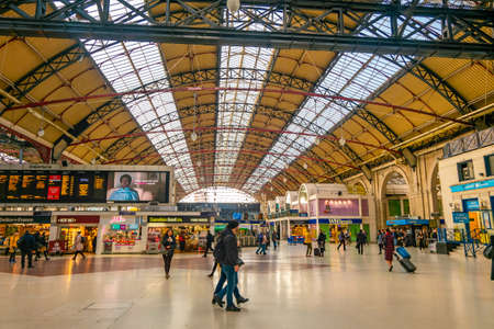 London, UK  May 28.2020: Victoria is an area of central London in the City of Westminster. It is named Victoria Station, which is a major transport hub.のeditorial素材