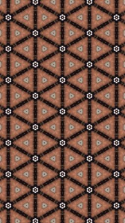Seamless Pattern (Triangle shapes, White Star Light on Blue Textile Pattern)