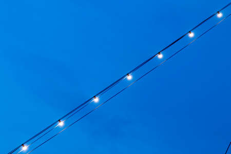 Colorful Street Lights Bokehの写真素材