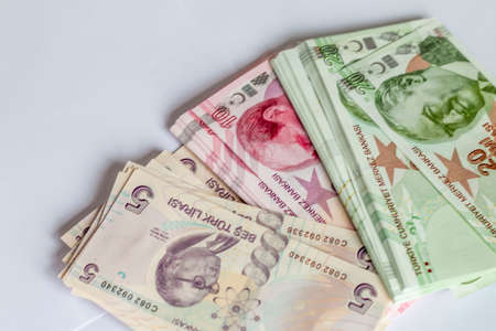 Turksih Lira (Turkish Money) Turkish Moneyの写真素材