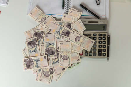 Turkish Lira, Turkish Money (Turkish Turk Parasi Lira)の写真素材
