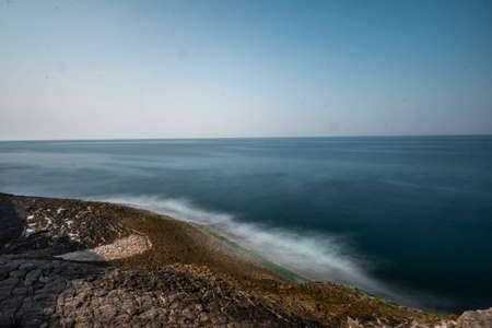 The rocky coast of Bagirganli village of Kandira district. Kocaeliの写真素材