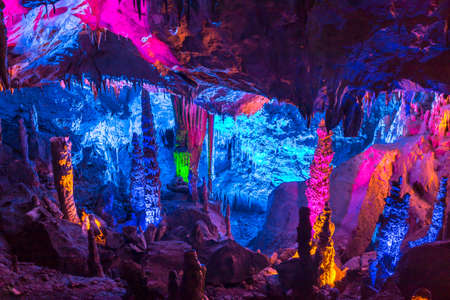 Formations inside the Gokgol Cave, Zonguldak, Turkey, September 5, 2020, Zonguldak, Turkeyの写真素材