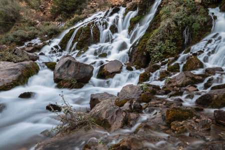 Tomara waterfall located in the province of Gumushane, Turkey