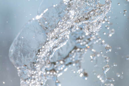 Flowing water background (blurry background)の写真素材