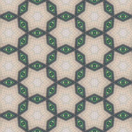 Seamless Pattern (Triangle shapes, White Star Light, Green, Red, Yellow, Pink, Geometric, Textile,...