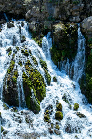Tomara Waterfall and Visitors, National Nature Park, Gumushane, Siran District, Seydibaba Village.