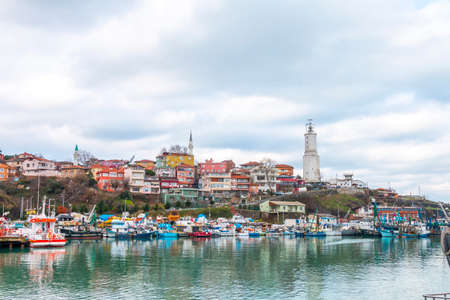 Famous Rumeli Lighthouse and the Bosporus in Istanbul August 05, 2020, istanbul, Turkeyのeditorial素材