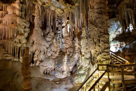 Gumushane, Turkey - 29 july 2020: Karaca Cave, 147 million years old natural formation, Wonder of nature, Torul District.のeditorial素材