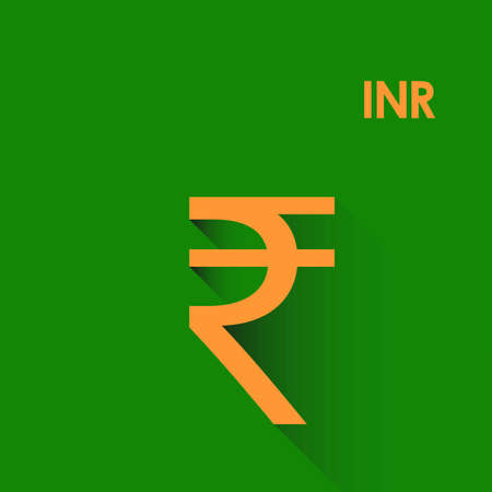 Indian Rupee icon vector symbolのイラスト素材