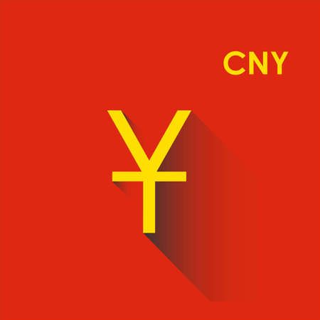 Yuan Symbol, China currency symbolのイラスト素材