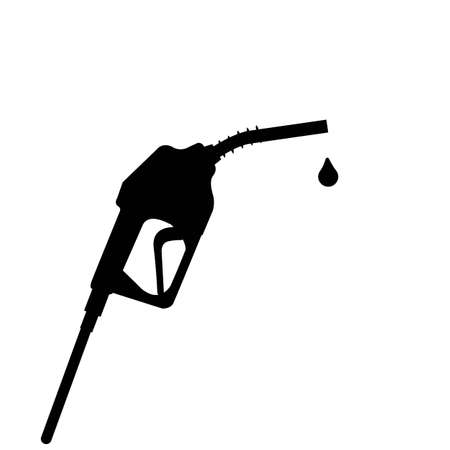 Gasoline Fuel Nozzle giving a dropのイラスト素材
