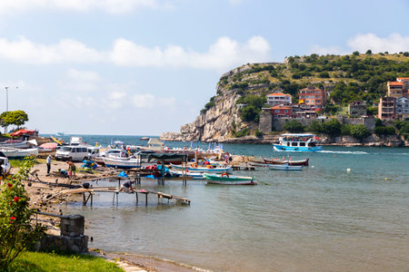 Amasra cityscape - Amasra is a small sea resort town in Bartin - Blacksea region / Turkeyのeditorial素材