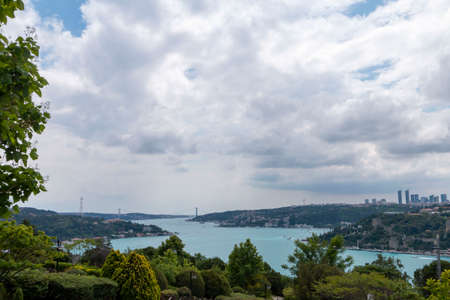 ISTANBUL, TURKEY, JUNE 18 2017, Istanbul Bosphorus from Otagtepe. Istanbul Turkeyのeditorial素材