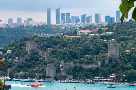 ISTANBUL, TURKEY, JUNE 18 2017, Istanbul Bosphorus from Otagtepe. Istanbul Turkey