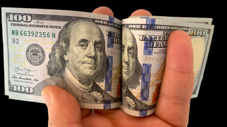 100 dollar (usd) american dollar close-up concept