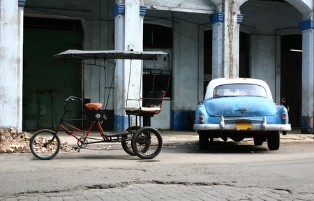 the traditional car wintage in Havana cubaのeditorial素材