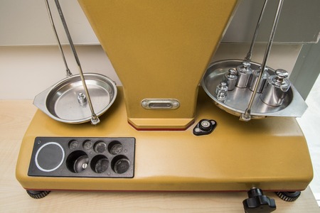 precision balance weights with other weightsの写真素材