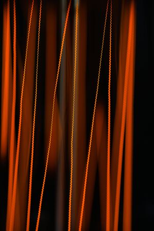 Edison lamp with an interesting shape of an incandescent lamp. Luxury spiralの写真素材